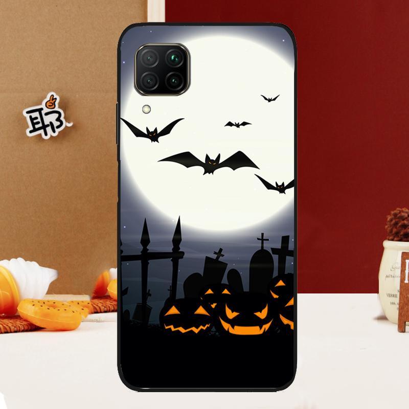 Готический Ужас Летучие Мыши Полная Луна Для Huawei Nova 10 9 SE Nova 5T 11i 8i 3i Y90 Y91 Y70 Y60 Y61 P20 P30 P40 Lite P60 Pro Чехол