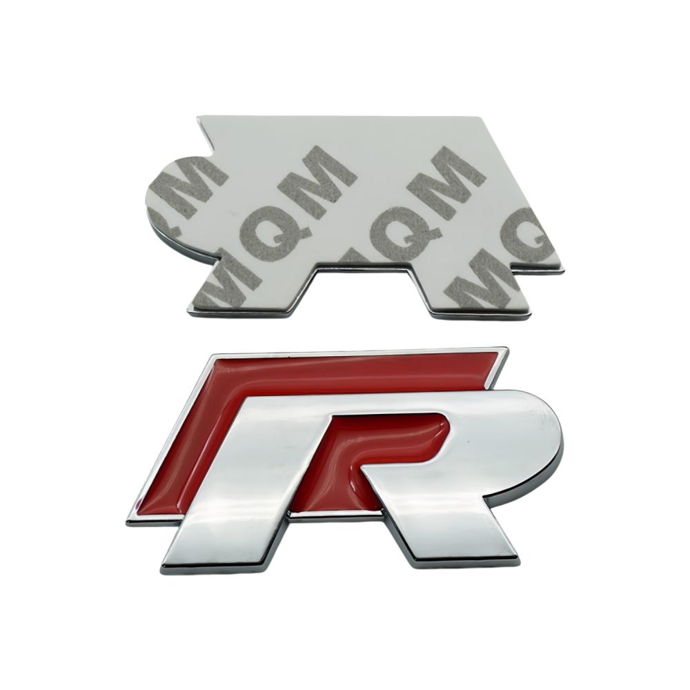 NEW For VWR Logo Metal Car Grille Emblem Rear Trunk Badge Stickers Polo Golf Jetta Beetle CC Tiguan Touran Passa zd9