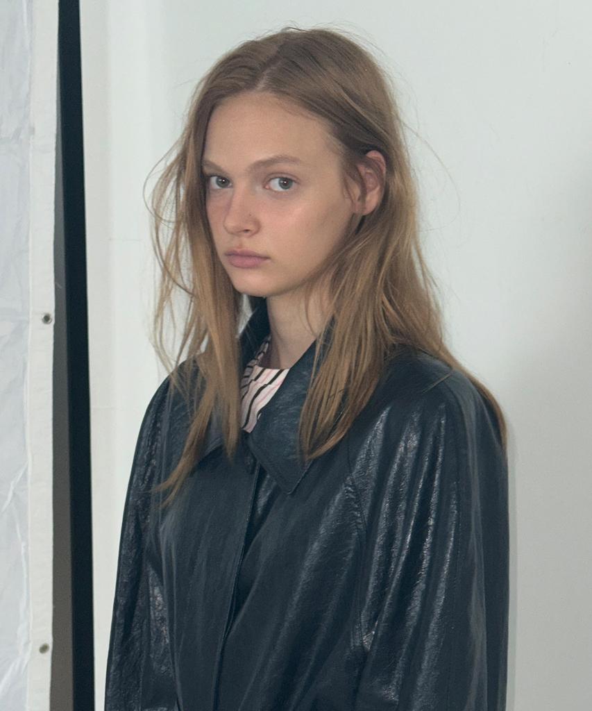 Overdueflair Leather Long Trench Coat_Navy