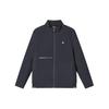 Solid Color Zip Stand Collar Casual Sports Cotton Jacket Men Jackets Legendary-Blue F11M411901F-NV