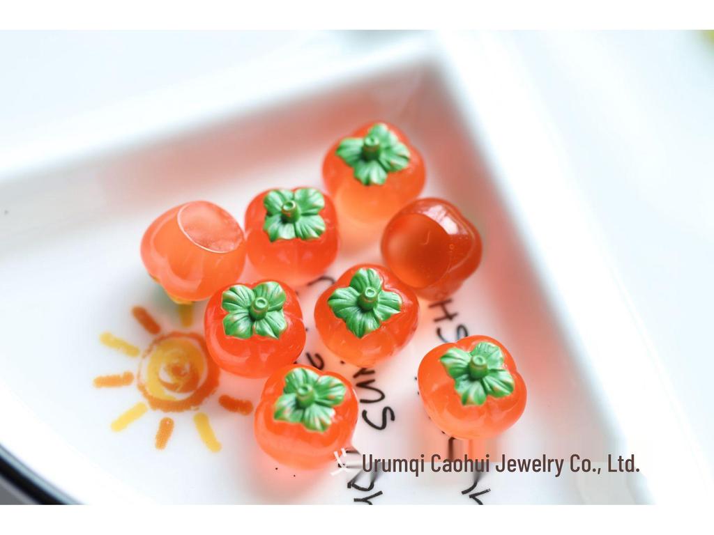 3D Прозрачные Фруктовые Эпоксидные Украшения: Персиковый, Авокадо и Клубничный Аксессуары-резинки для волос для детей