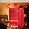Fire Alarm Warning Strobe Siren Horn Sound & Strobe Alert Security System for Home Office Hotel