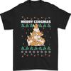 Рождественская футболка для мужчин с изображением корги на елке Xmas 100% хлопок