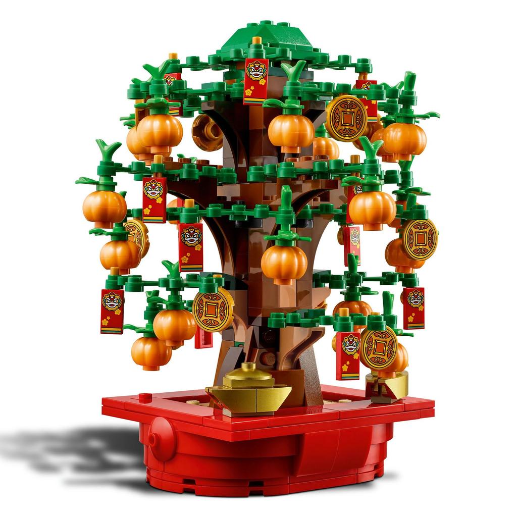 Игрушка LEGO Денежное дерево - Подарок на день рождения, Строительные блоки, для мальчиков и девочек, Возраст 9, 10, 11 лет, Ученики начальной школы, Домашний декор, Стильный, Искусственн