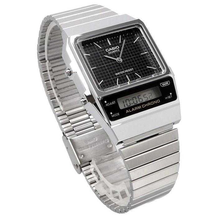 [Casio] Стандартные аналогово-цифровые кварцевые часы AQ-800E-1A Унисекс Черный