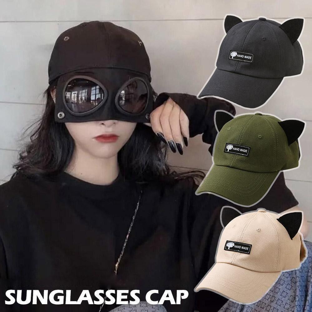 With Sunglasses Design Sunscreen Hats Quick Dry Snapback Caps Fashion Golf Dad Hat Men Women