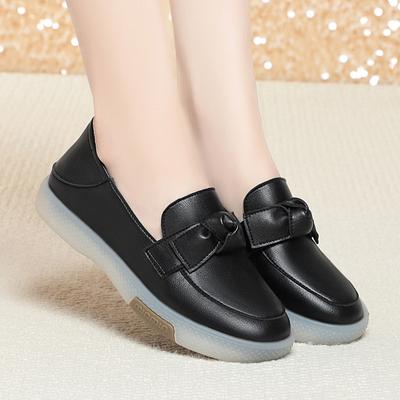 Модные весенние женские кроссовки на плоской подошве из кожи 2024 года, удобные, легкие, повседневные, для ходьбы, модные туфли-лоферы