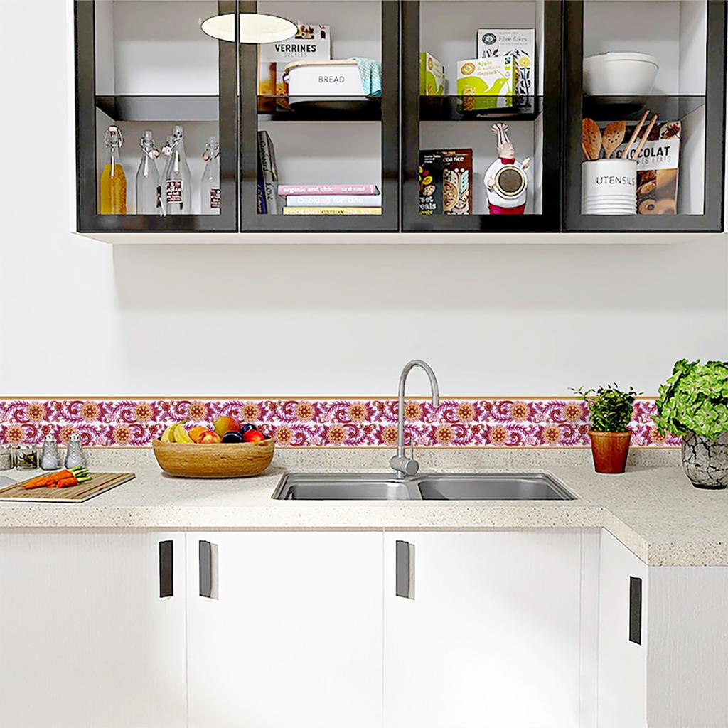 240cm Length Luxury Skirting Corner Wall Sticker Bathroom Office Glass Waist Line Home Decor Waterproof Floor Waveguide Art Wallpaper