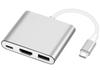 USB на HDMI USB C на HDMI 4K HDMI Выход USB 100 Вт PD Быстрая зарядка Совместим с iPhone MacBook Samsung Galaxy и Другими Устройствами Адаптер Type-C, Хаб, Type-C