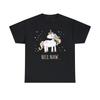 Футболка с графическим принтом "Hell Naw Unicorn", Размеры S-5XL