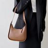 Small Designer Women's Black Bag Simple Retro Crossbody Bags Luxury Pu Leather Female Handbags Pure Color Bucket Shoulder Bag
