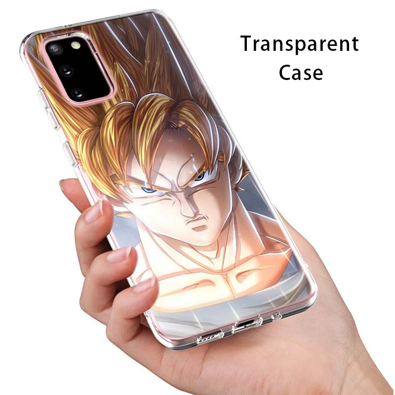 Dragonball Z Saiyan Transparent Silicone Cover For Samsung Galaxy S22 Pro S21 S20 FE Ultra S10 S10E Lite S9 Plus Phone Case