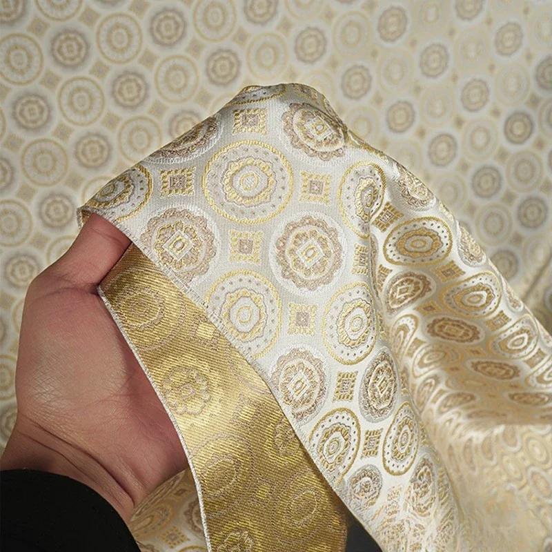 100 см жаккардовый гобелен атласная ткань шелк Helu Tongchun гладкая текстура подвеска парча династии Сун чонсам ханьфу