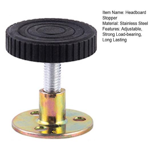 Регулируемая резьбовая рама кровати, противотрясущаяся, прочная несущая настенная защита, противотрясущаяся прикроватная тумбочка