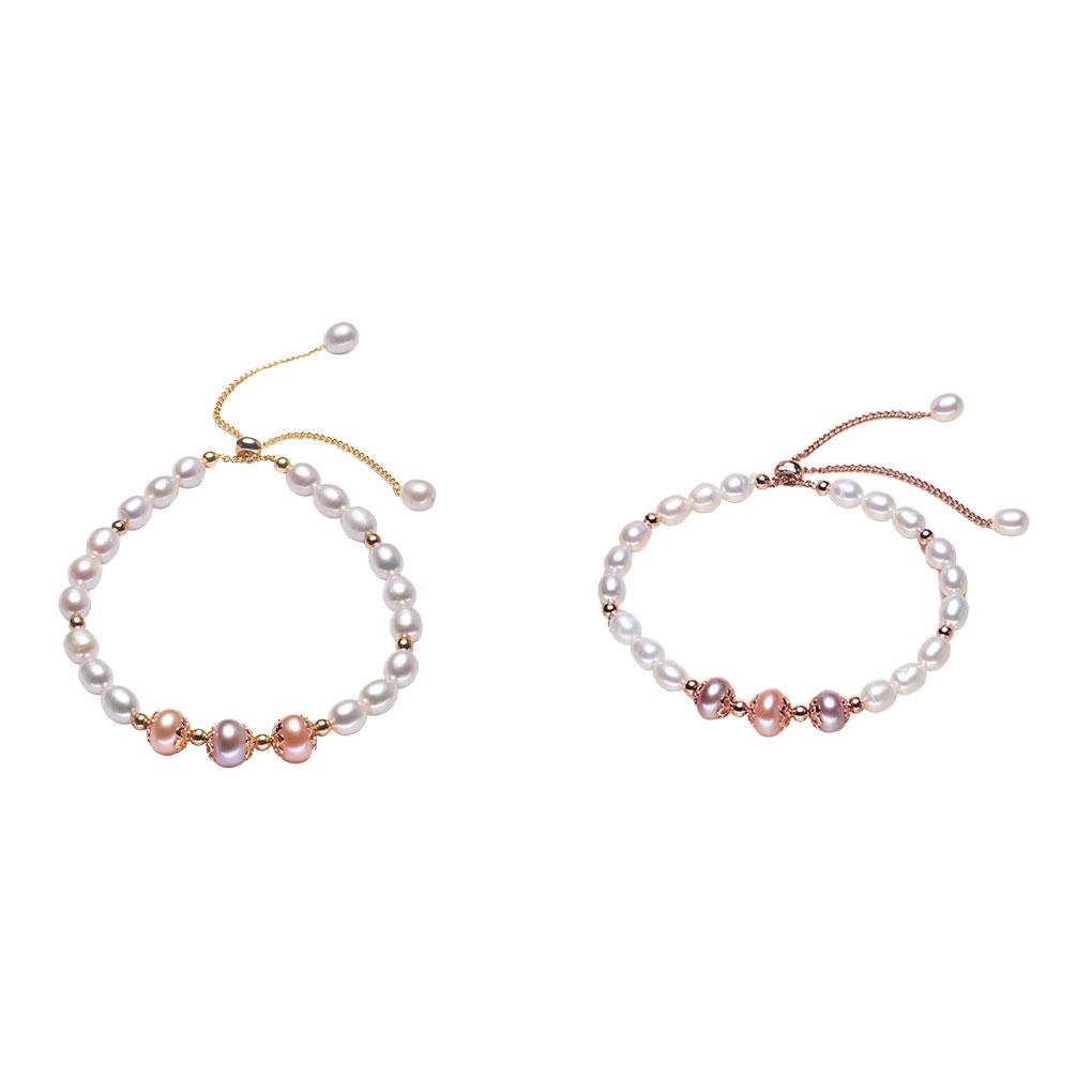 Женский жемчужный браслет, украшение, на день рождения, регулируемая ручная цепочка, браслет, свадебное украшение для помолвки, ювелирное изделие, женский