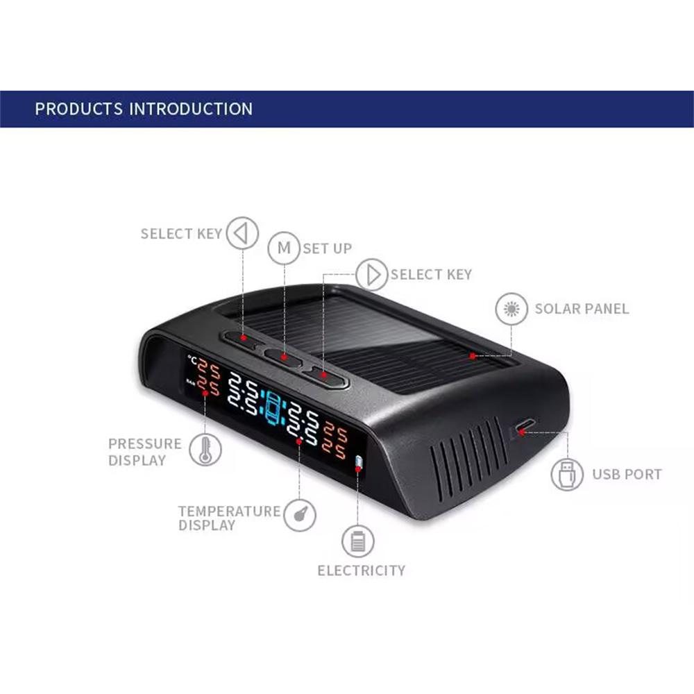 НОВАЯ Универсальная Система Контроля Давления в Шинах TPMS Для RV Прицепа Репитер RV