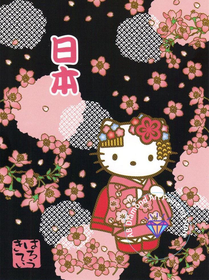 Набор для алмазной живописи Hello Kitty 5D DIY Мультяшный Алмазная вышивка Вышивка крестом Ручная работа Искусство Подарок Декор для дома