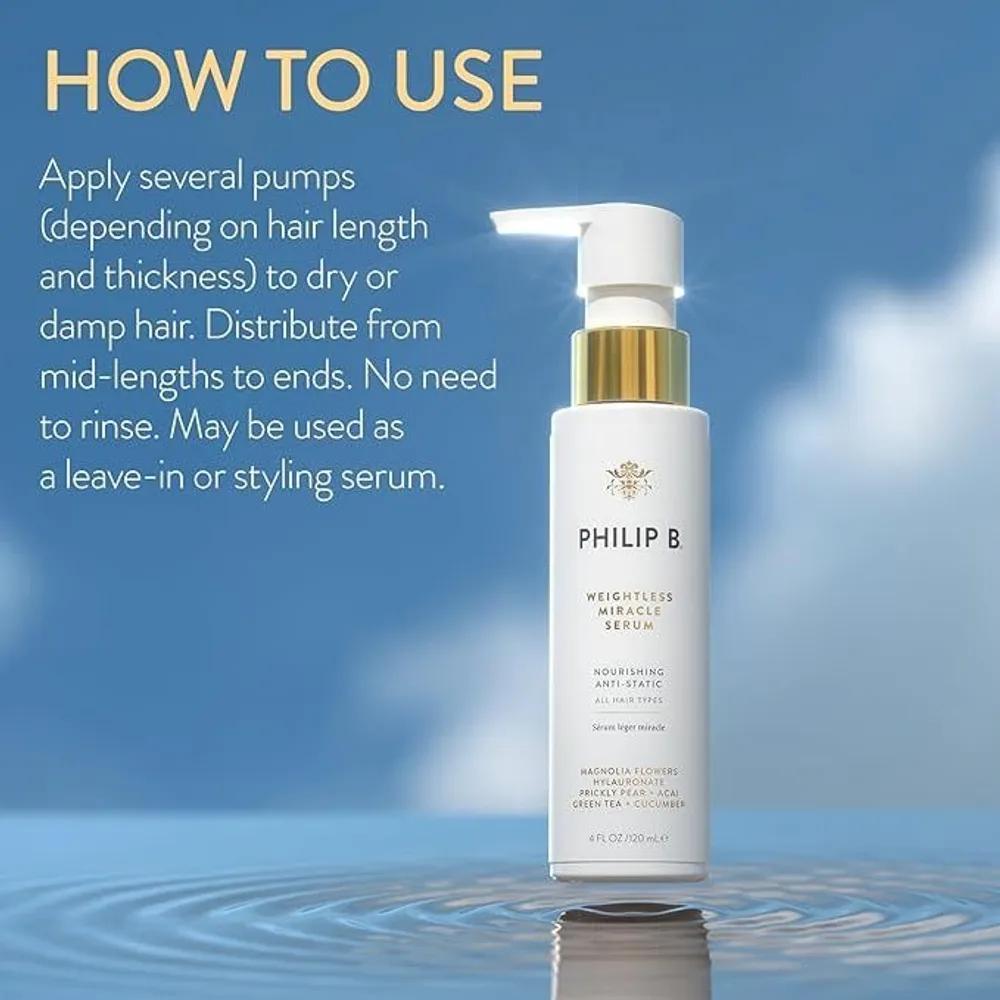 PHILIP B Weightless Miracle Serum Leave-in Hair Treatment 120ml