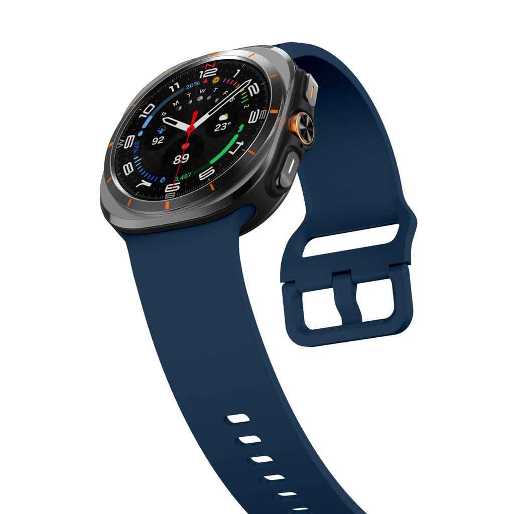 Спортивный мягкий силиконовый ремешок для Samsung Galaxy Watch Ultra 47 мм Браслет Аксессуары для ремешка Samsung Watch Ultra