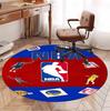 NBA Pattern Round Rug, Indoor/Outdoor Mat, for Picnic, Gameroom, Bedroom, Office, Living Room, Home Decor Carpet, Birthday Gift