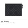 LOUIS VUITTON Pochette Voyage Monogram Eclipse Mm Black/Grey M61692