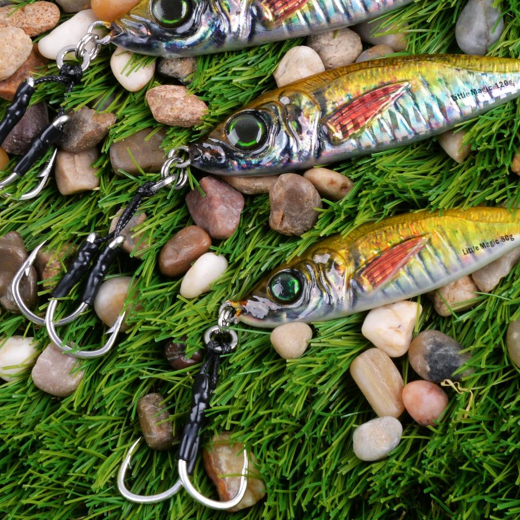 Набор металлических блесн 120 г. Приманка для береговой ловли, оффшорной ловли, медленной ловли, морской рыбалки, ловли с лодки, приманка для красного морского леща, коряги, синяя рыба, многоцветный набор из 3 цветов