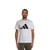 adidas Футболки Мужские Белые С Круглым Вырезом Умеренный Прямой Крой H46558