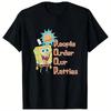 Cartoon Spongebobs TShirt Adult Y2K Retro Cotton T Shirts Summer ONeck Popular Tee Shirt Casual Oversized Tops