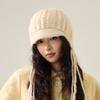 Knitted Hat Women's Duck Tongue Wool Hat Ear Bag Thick Flying Hat