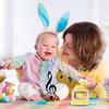 Heidi Rabbit Music Box With Big Ears Hand-Cranked Desktop Ornament Compatible With Home Decor