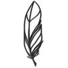[A3248] - XXL Metal Decoration &#x27;Plume&#x27; Black - 90x27 Cm