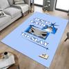 1pc JUST SLAY Home Office, Durable Polyester Floor Mat with Easy, Office Decor, Urban Style, Nonslip Backing, Highquality Fabric