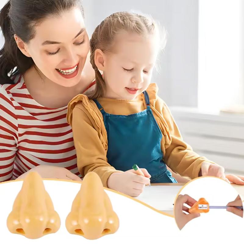 1/3 шт.-Ручные точилки для карандашей в виде носа, точилка с двойным отверстием, новинка, школьные принадлежности для детей, учеников, подарки для класса