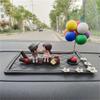 Girls Gifts Balloon Ornament Dashboard Figurine Cartoon Couples Model Car Ornament Car Decoration
