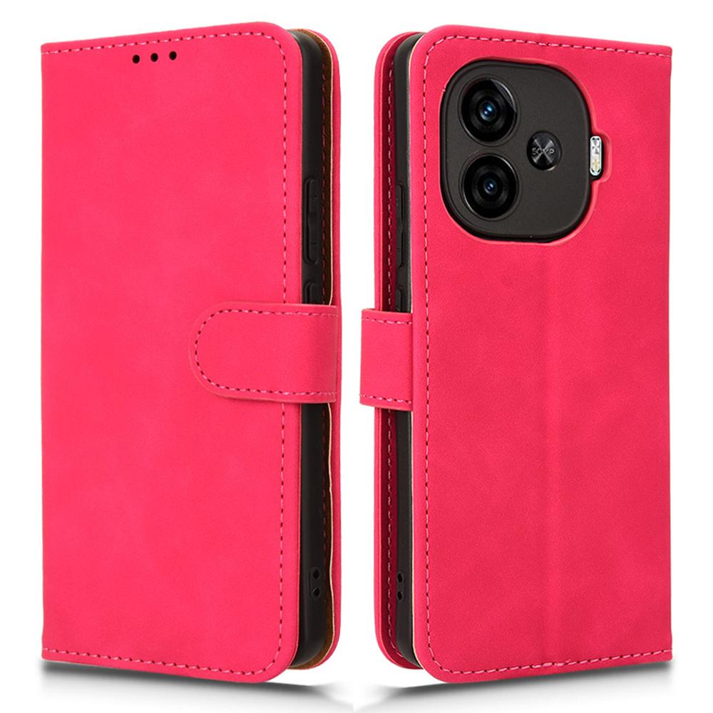 Чехол-кошелек для vivo iQOO Z9 Turbo 5G, кожаная обложка для телефона, текстура, ощущаемая как кожа