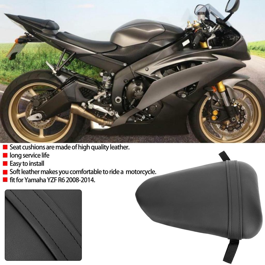 Motorcycle Rear Back Seat Cover Cushion Pillion Accessories Fit for YZF R6 2008‑2014