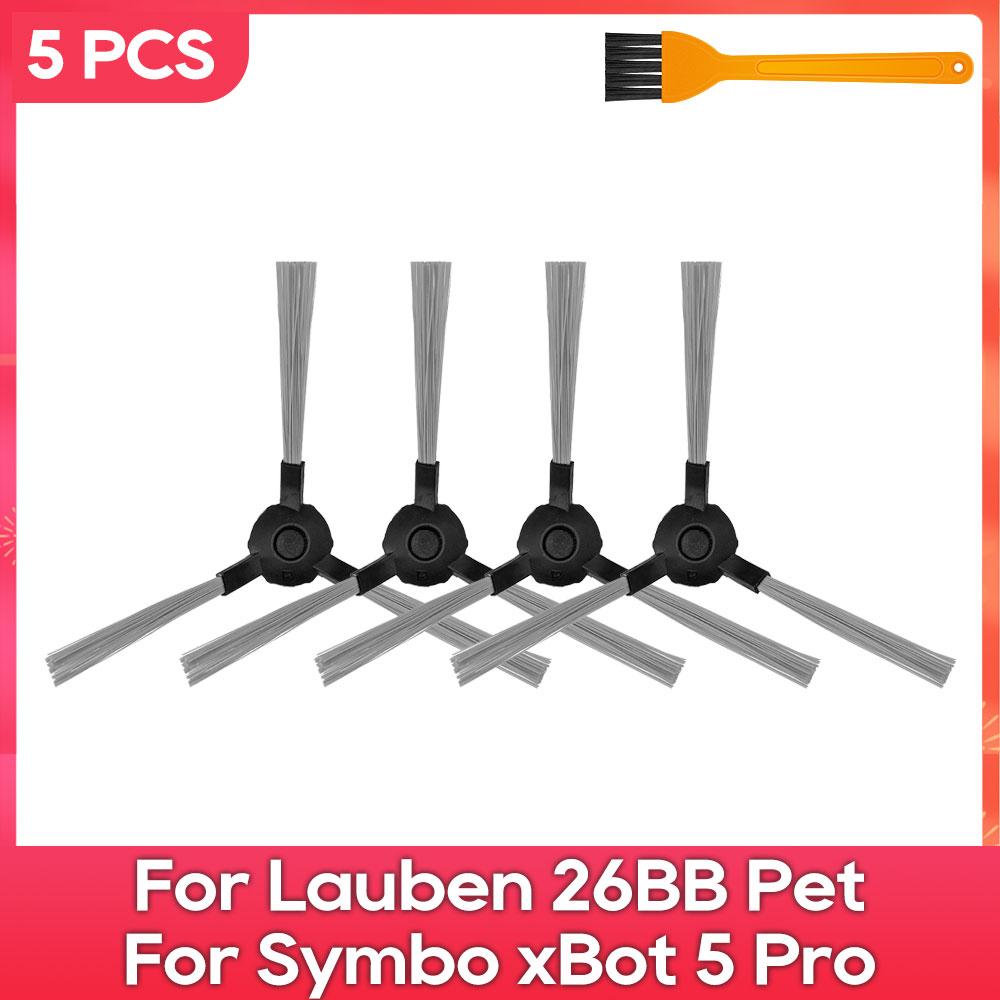 Compatible For ( Lauben 26BB Pet, Symbo xBot 5 Pro, Redmond RV-R500, iCLEBO G5 ) Part Accessory Main Side Brush Filter Mop