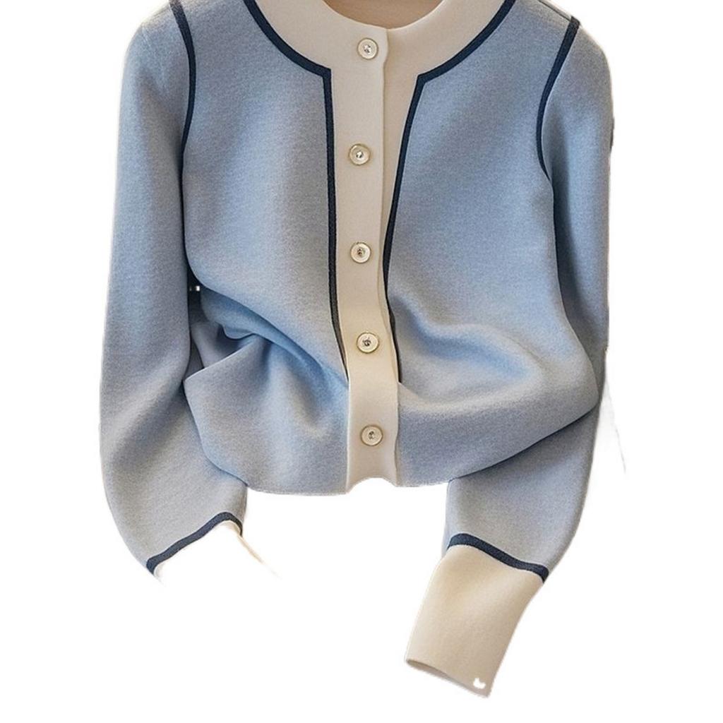 Осенний Новый Вязаный Кардиган Высококлассный Холодный Дизайн Свитер Женский Модный Повседневный Свободный Топ