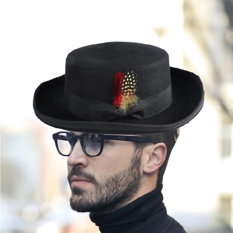 Старомодная шерстяная шляпа Унисекс Шляпа Цилиндр для путешествий, мероприятий на открытом воздухе, праздников