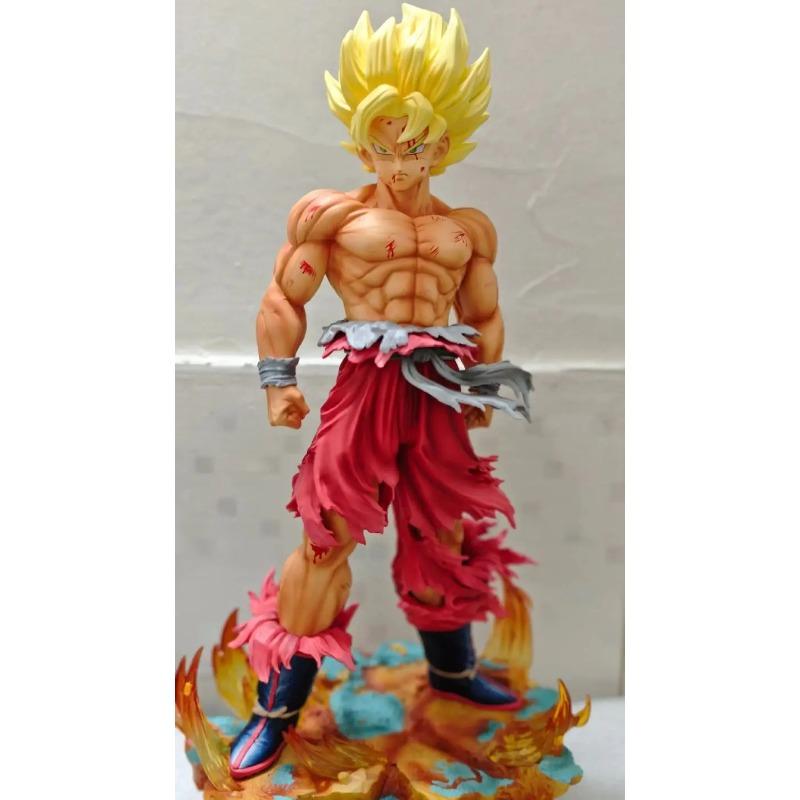 29 см Статуя Goku Первый Супер Сайян из Dragon Ball Studio Цветная версия Weekly Shonen Jump Набор коллекционных фигурок Z JT 2.0 Круглая Сенсорная Сжимаемая Упругая