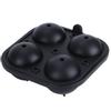 Multifunction DIY 4 Hole Non‑Stick Silicone Ice Ball Molds Maker Tray 6cm Kitchen Tools