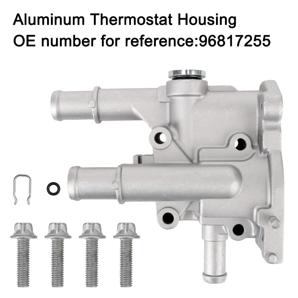 Алюминиевый корпус термостата 96817255 для Chevrolet Chevy Cruze Aveo Orlando, крышка корпуса термостата для Opel Astra Zafira Signum Moka