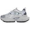 New MLB New York Yankees Anti Slip Wear Resistant Low Top Chunky Sneakers Unisex Light Gray 3ASHWD15N-50GRL