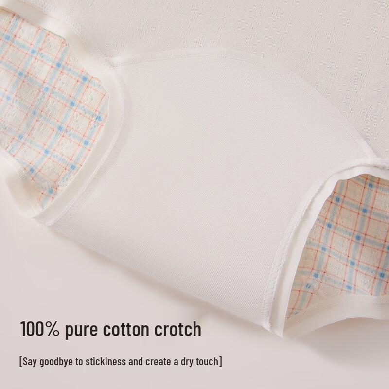 Fenteng Sweet Lace-Trimmed Cotton Panties for Teens (3-Pack)