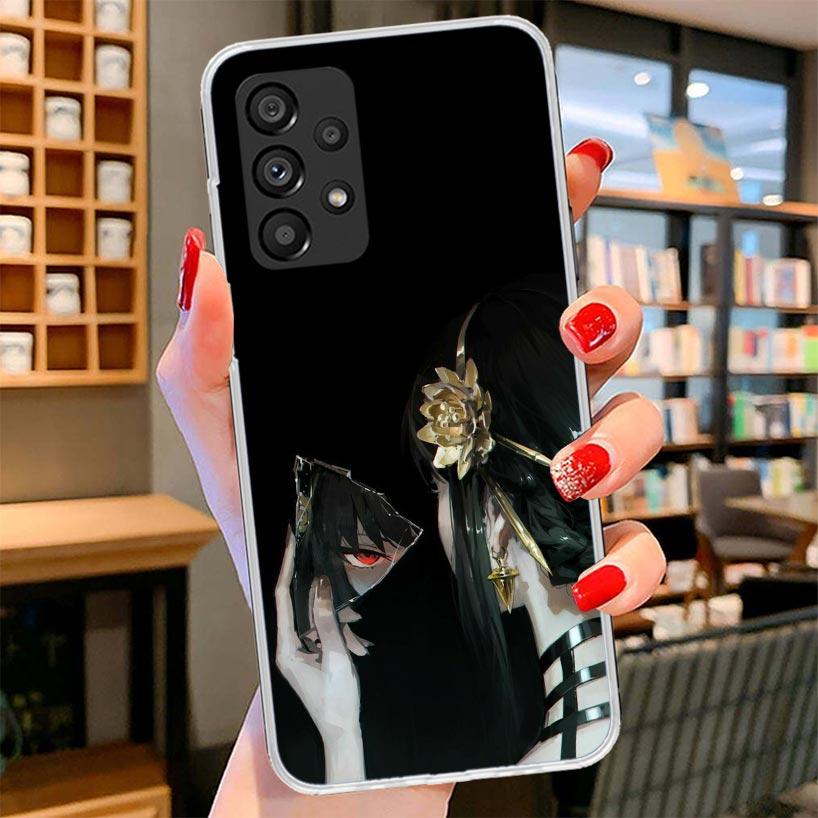 S-Spy Family Yor F-Forger Phone Case For Samsung Galaxy A12 A22 A32 A52 A72 A02S Phone Case Note 20 Ultra 10 S10 Plus A51 A71 A5