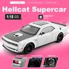 1:18 Hellcat 720S Модель Игрушечные Спортивные Машины Сплав Литье под Давлением Звук Свет Амортизация Двери Открываются Механизм Оттяжки Суперкар Украшения