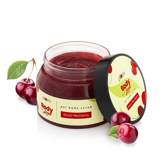 Plum Скраб для тела BodyLovin' Drivin' Me Cherry Gel | Без сульфатов и парабенов | 100% веганский | 200 г