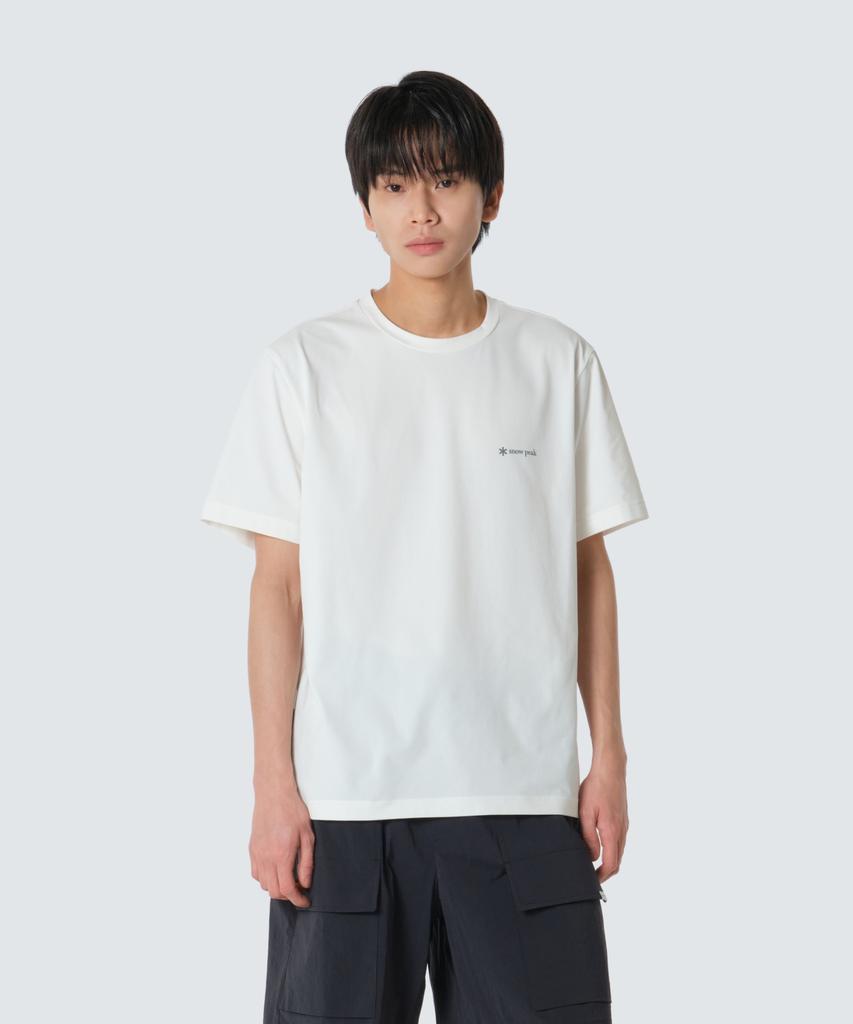 SNOWPEAK APPAREL Quick-Dry Basic Short Sleeve T-Shirt (S26Mutts12) Off White