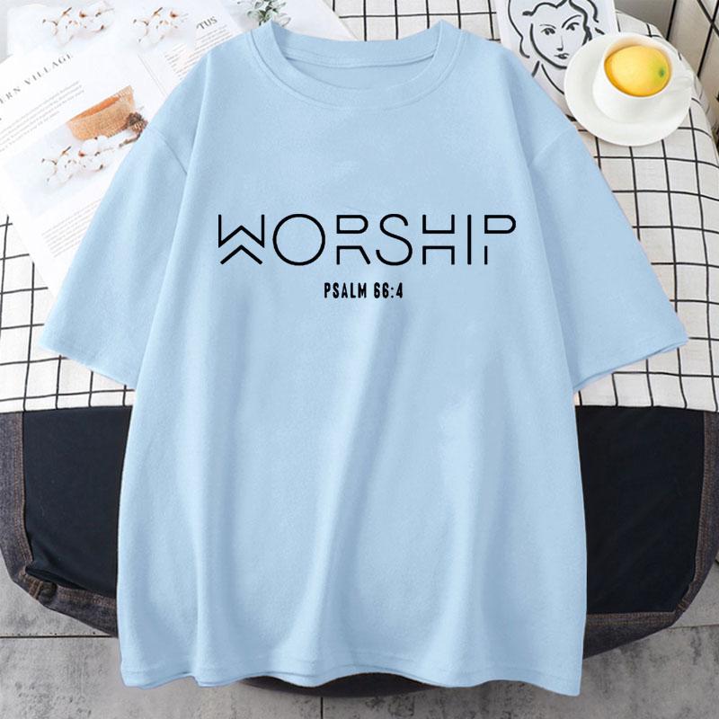 Summer Mikialong Worship Printed T-shirt Christian Faith Jesus Christogram T-shirt Short Sleeve Outdoor Jogging Cool Style T Shirt