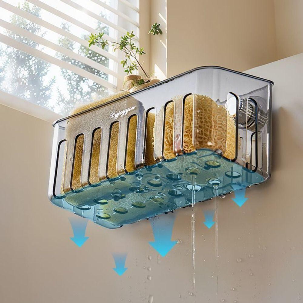 Rotating Sink Drain Racks Multi functional Soap Drying Rack Durable Sponge Holder Kitchen Supplies